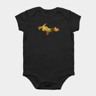 Upper Peninsula Fall Leaves Baby Bodysuit